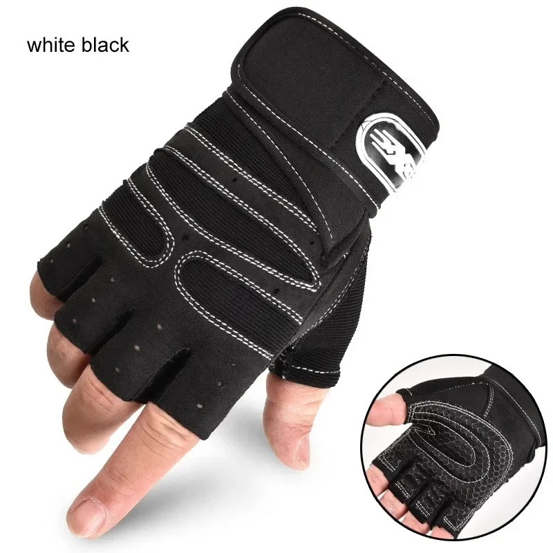 Clearance Gym Fitness Heavyweight Training Gloves Men Women Body Building Half Finger Non-Slip Gloves Wrist Weightlifting Sports