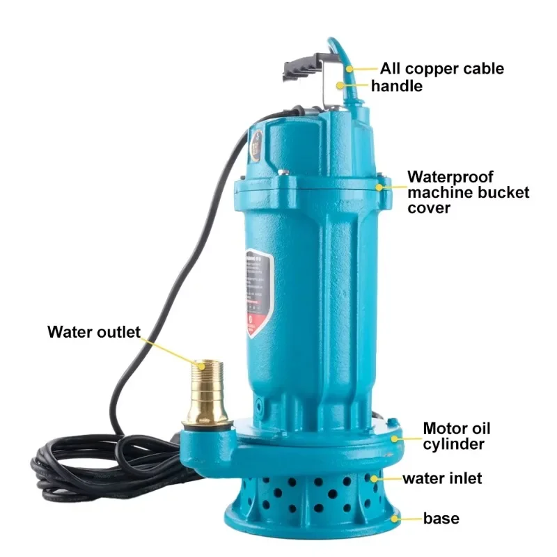 25mm Outlet Farmland Drainage Irrigation pump fountain pumps submersible water pump