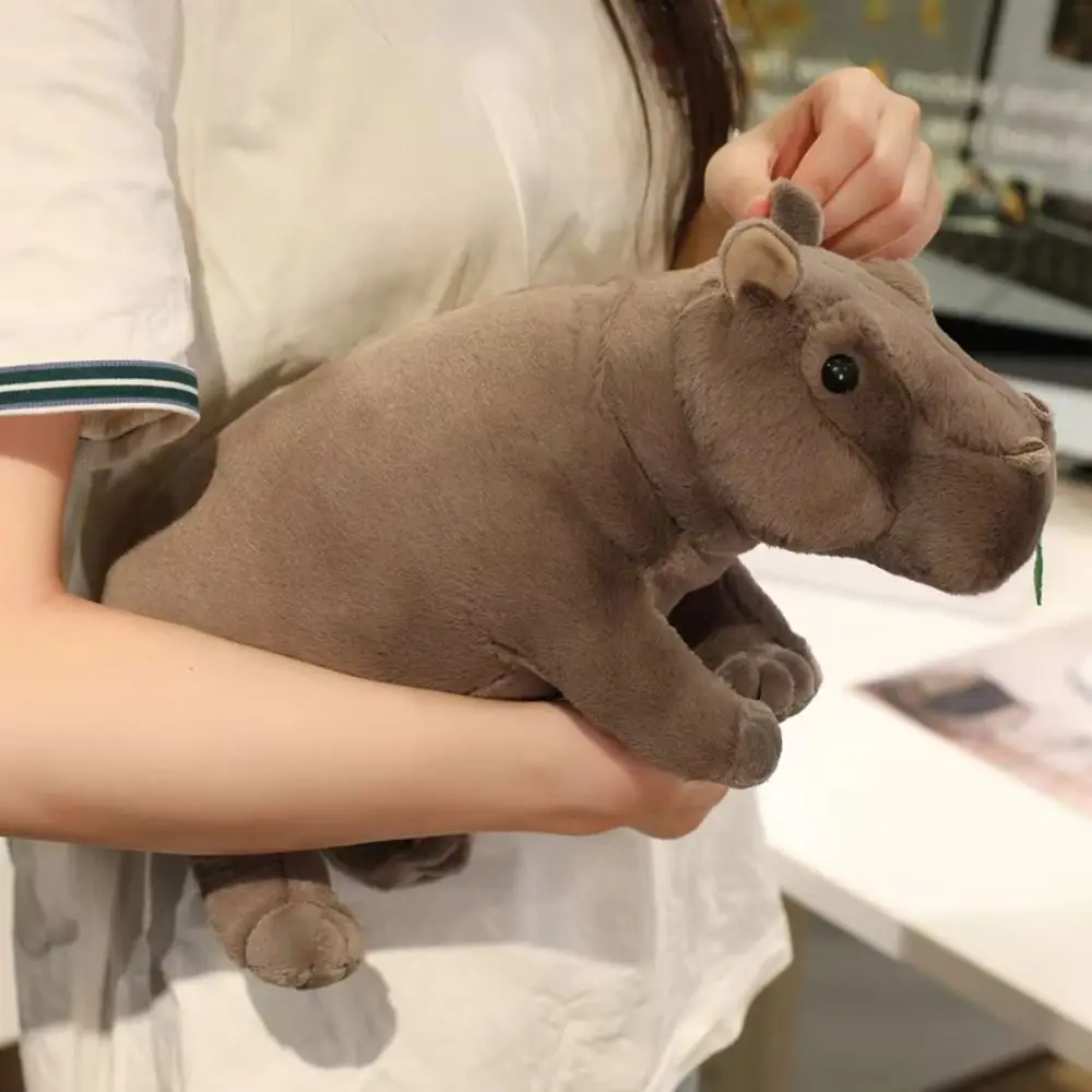 

Stuffed Doll Plush Hippo Doll Realistice Simulation Hippo Plush Toy Cartoon 20cm Hippopotamus Stuffed Toy Bedroom Decoration