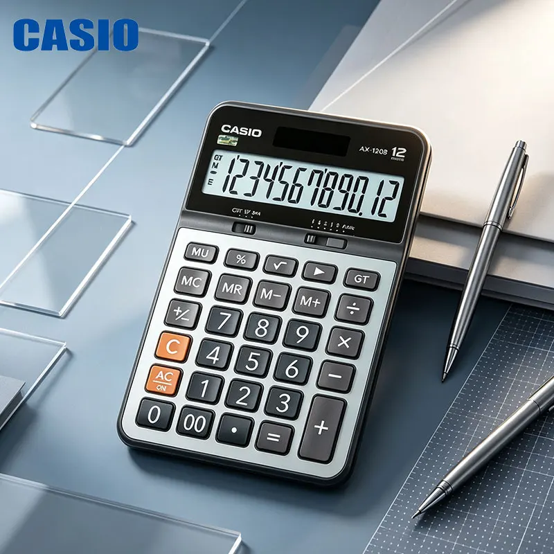 Casio AX-120B/DX-12B/DX-120B/DH-12/MH-12 Comfortable business calculator, convenient for financial staff to work and field