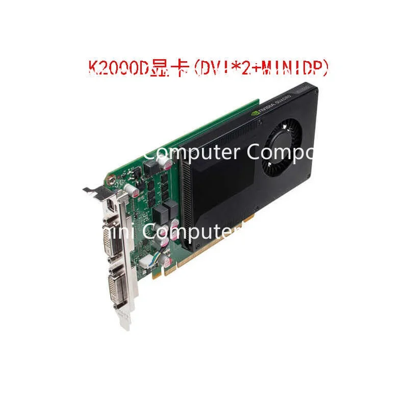 CCC90%New Pulled  For Leadtek Quadro K2000 K2000D 2GB Graphics Card PCI‑E DVI DP 4K Multi‑Screen Medical CAD Rendering Tested OK