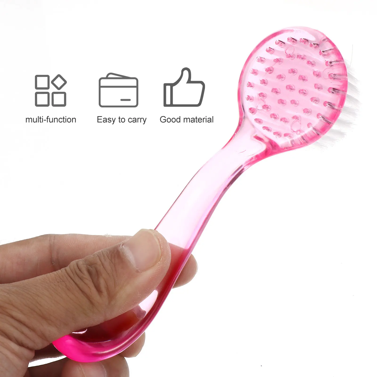 

10Pcs Fingernail Brush with Ergonomic Handle Nail Cleaning Brush for Manicure Pedicure Hand Foot Scrubbing Bathroom Kitchen