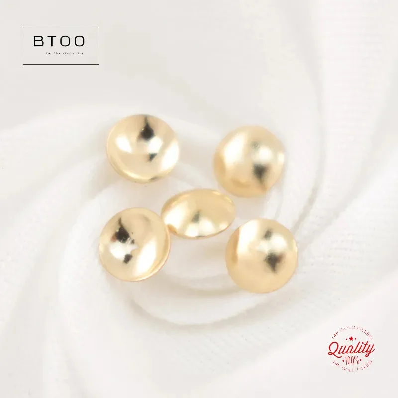 14 Karat Gold gefüllte Perlen kappe loch lose Lampe 3mm/4mm/5mm Gold perlen kappe Befunde DIY Zubehör trüben resistenten Schmuck Befunde – Detail 9