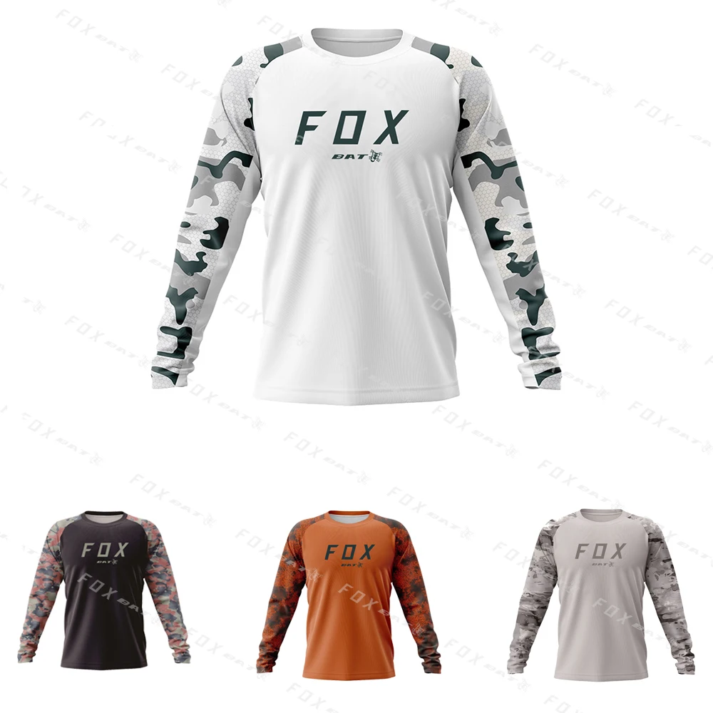 

Bat Fox MTB T Shirt Mountain Biking Motocross Cycling Downhill Jersey Men's Cycling Downhill Enduro Motocross Quick Drying Shirt