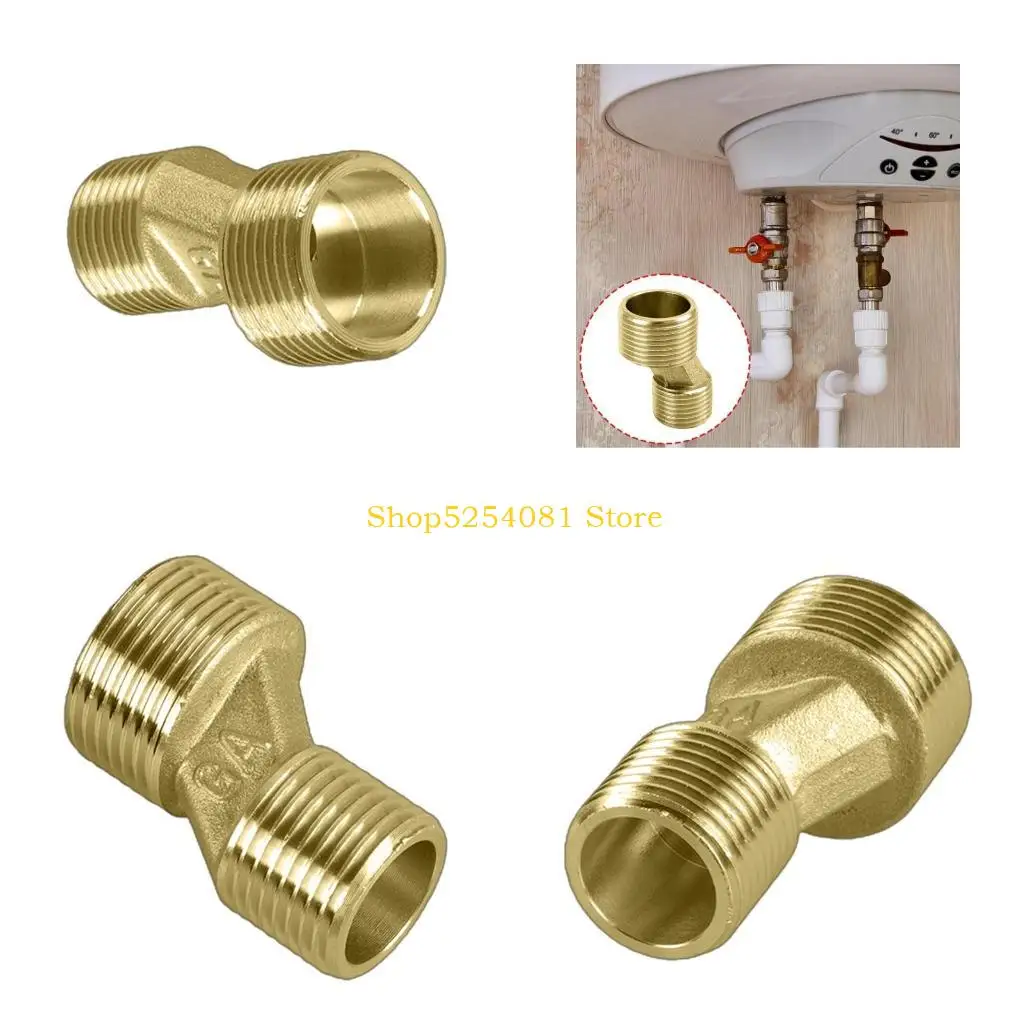 AXYC Leak Resistant Brass Shower Faucet Elbow Connector Versatile Brass Shower Faucet Angle Adapter for Bathroom Renovations