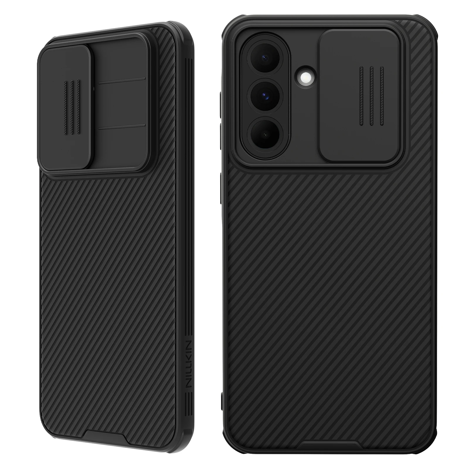 

NILLKIN для Samsung Galaxy A26 A36 A56 5G чехол слайд крышка объектива [ защита конфиденциальности ] воздушный угол ударопрочный мягкий бампер жесткий задний корпус