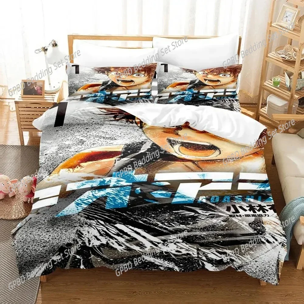 

New 3D Anime Ao Ashi AOASHI Comfortable Duvet Quilt Cover Pillowcase Bedding Set Children Bedroom Decoration Home Textile
