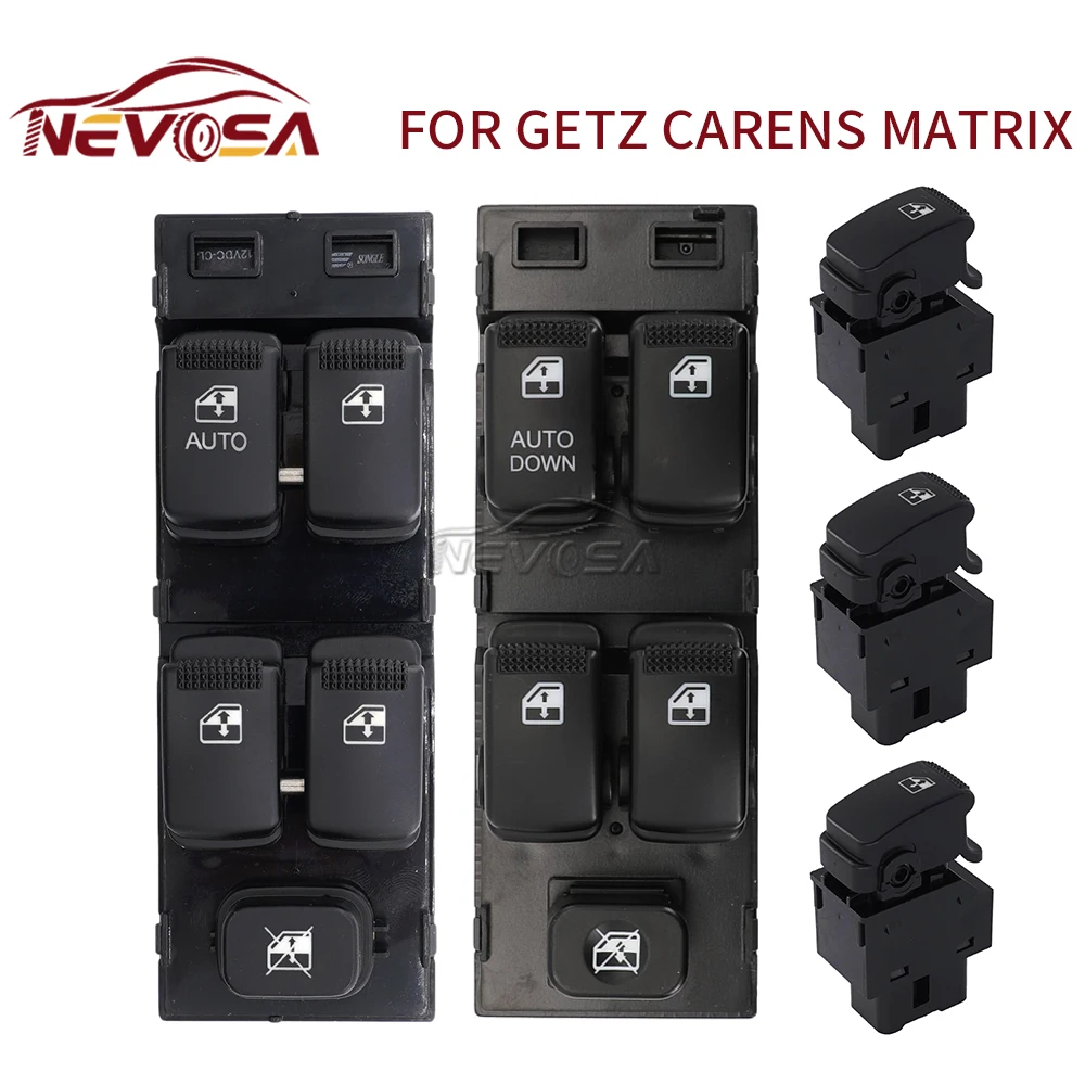 NEVOSA For 2003-2011 Hyundai Getz Matrix For 2002-2005 Kia Carens Car Window Control Switch Glass Button 93570-1C110 93580-2E000