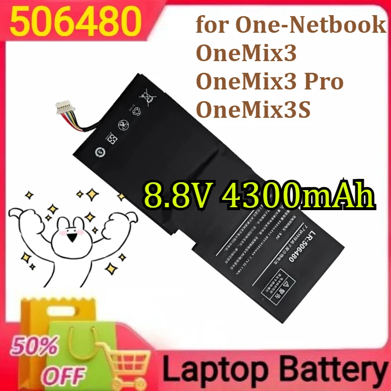

506480 Notebook Laptop Tablet PC Battery for One-Netbook OneMix3 OneMix3 Pro OneMix3S Bateria New 8.8V 4300mAh