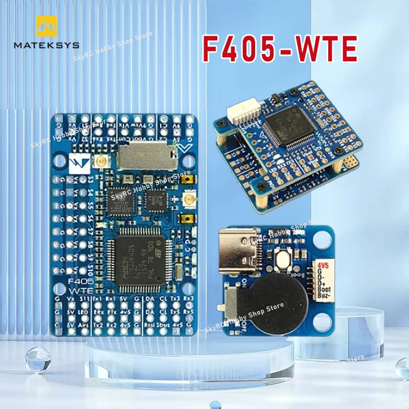 

MATEK MATEKSYS F405-WTE F405 Flight Controller Built-in 2~6S LiPo OSD Blackbox ArduPilot INAV for RC Drone F405-WSE Updated