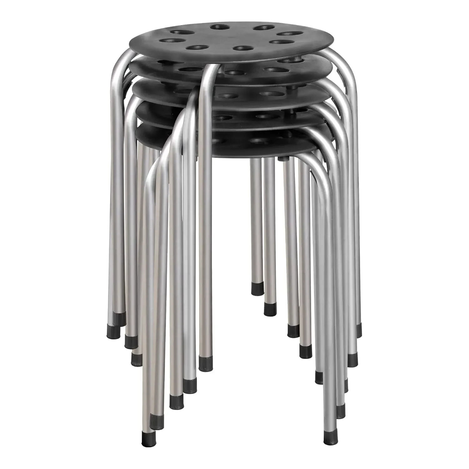 Commercial Furniture Stacking Stools for Kids and Adults, 17.75