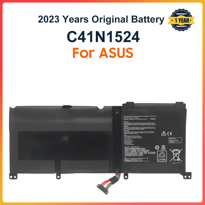 Imagem -01 - Bateria do Portátil para Asus Zenbook Pro C41n1524 Ux501vw Ux501jw G501vw N501vw2b N501vw G501vw-fy081t 60wh