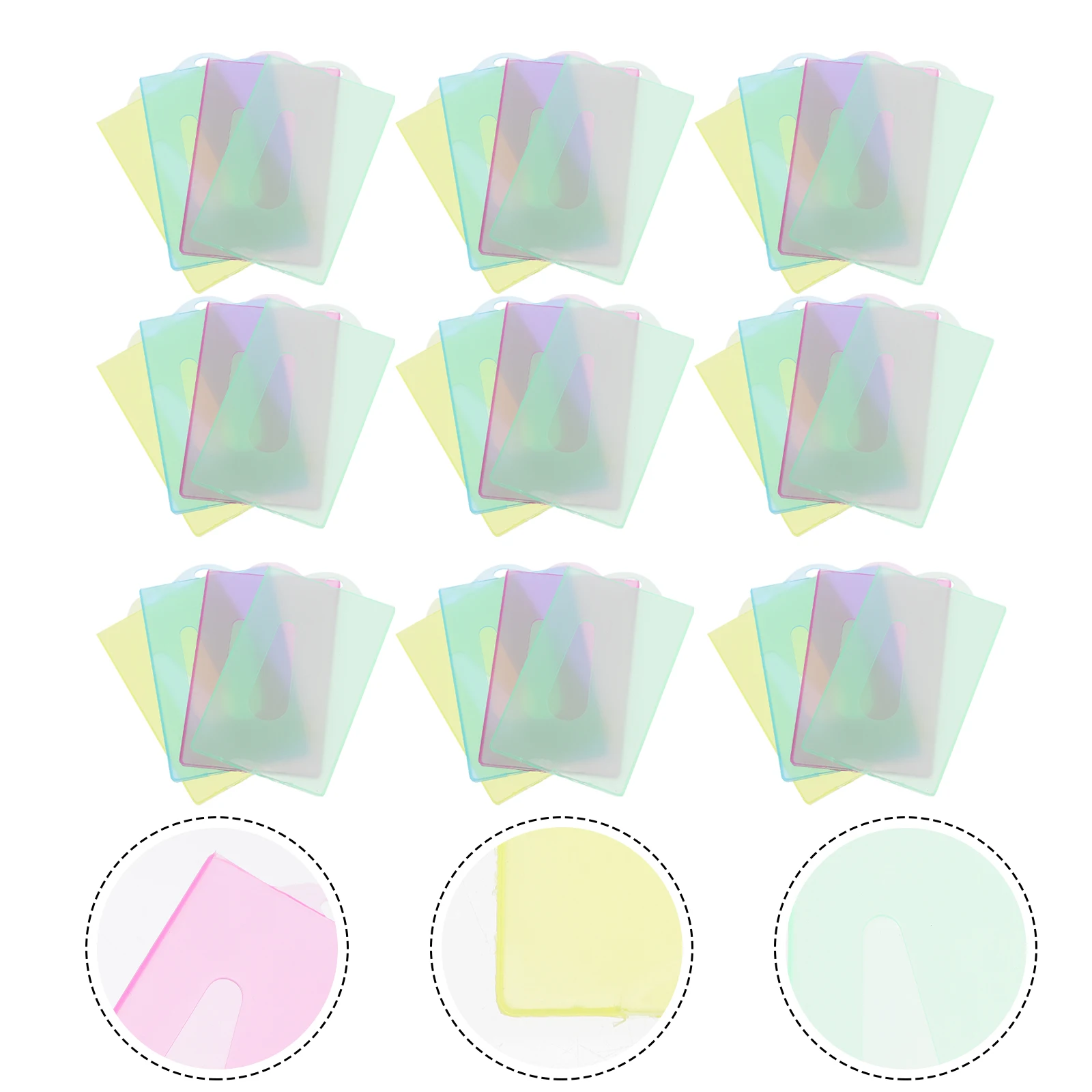 

40 шт. чехол для удостоверений личности, антимагнитный держатель для банка, офисный защитный чехол, пластиковый персонал