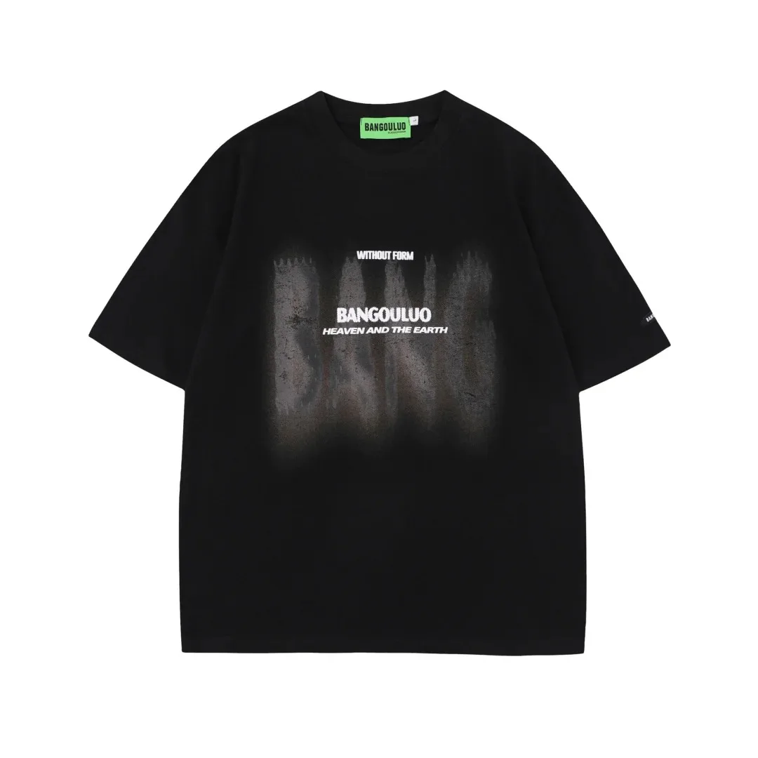 Repeat The Classic Pattern of The 1980s 2026 Summer Men's and Women's High Street Harajuku T-shirt Rich Retro Casual Loose Top