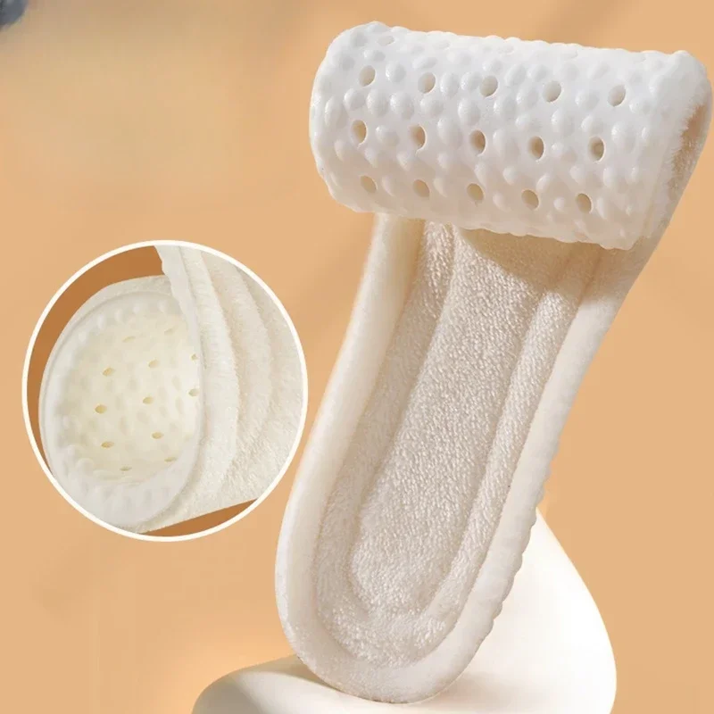 2PCS Winter Self-heating Insoles Women Men Thicken Thermal Plush Shoe Pads Unisex Sports Boots Cashmere Inserts Padding image 4