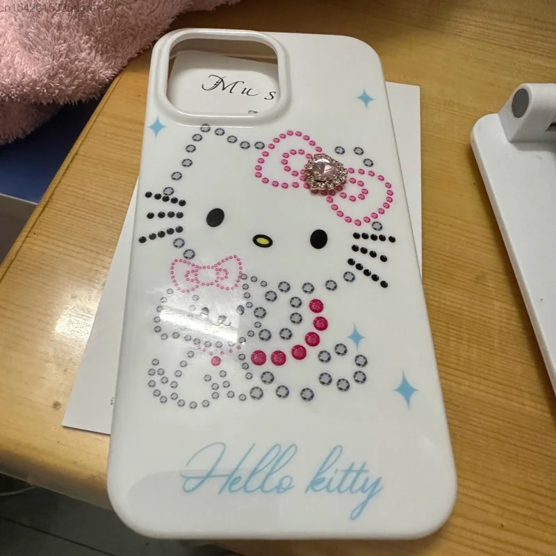 Sanrio Hello Kitty Cute Anime Harajuku Phone Case For IPhone 14 Plus 13 12 Mini 11 Pro Max Cover Harajuku White For Iphone Case