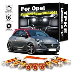 TPKE 10Pcs LED Interior Dome Map Light Kit For Opel Vauxhall Adam 2013 2014 2015 2016 2017 2018 2019 Canbus No Error Car Bulbs