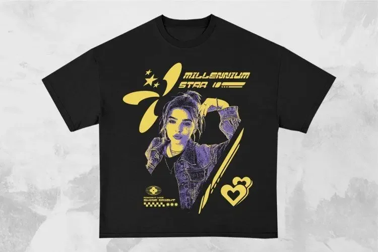 تي شيرت كاجوال بتصميم كلاسيكي Y2K Harajuku مصنوع من القطن الخالص بأكمام قصيرة للجنسين فضفاض وصديق للبشرة وجيد التهوية