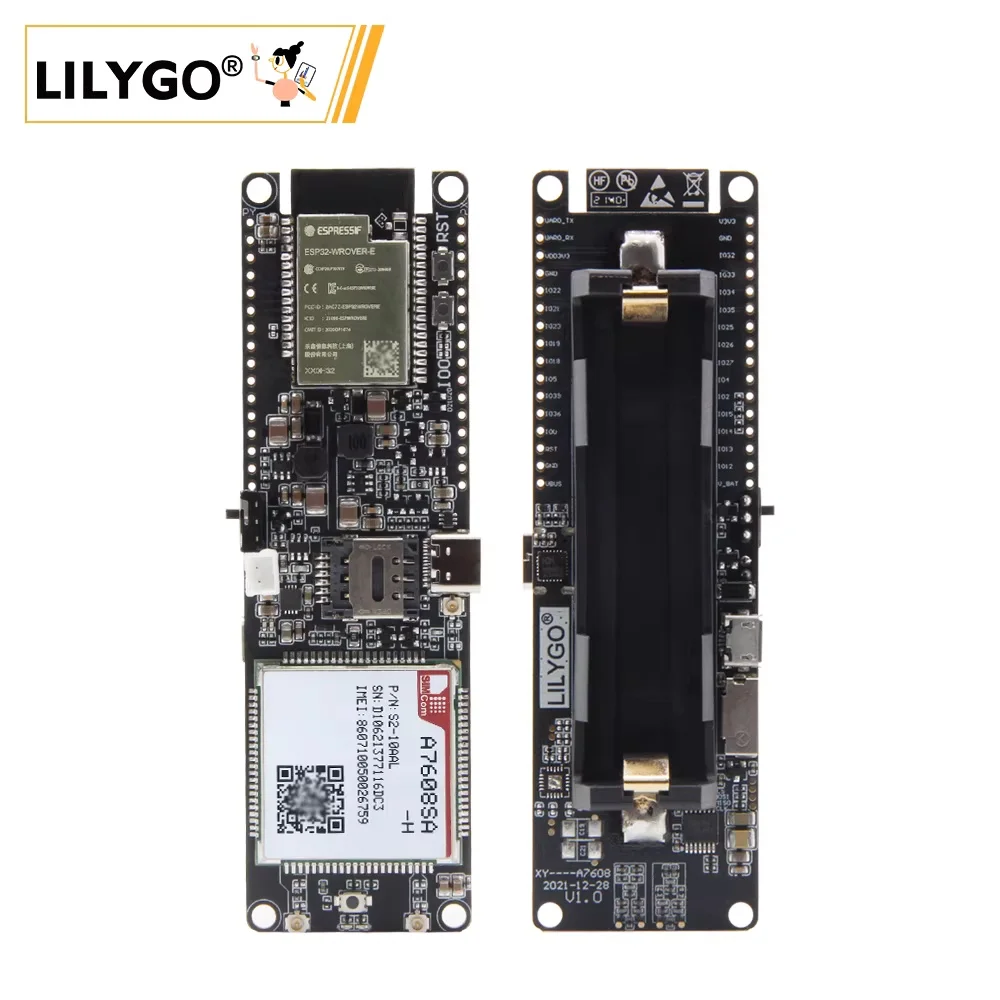 LILYGO® T-A7608 ESP32 WiFi Bluetooth 3G 4G Solar Low Power IoT Core Board