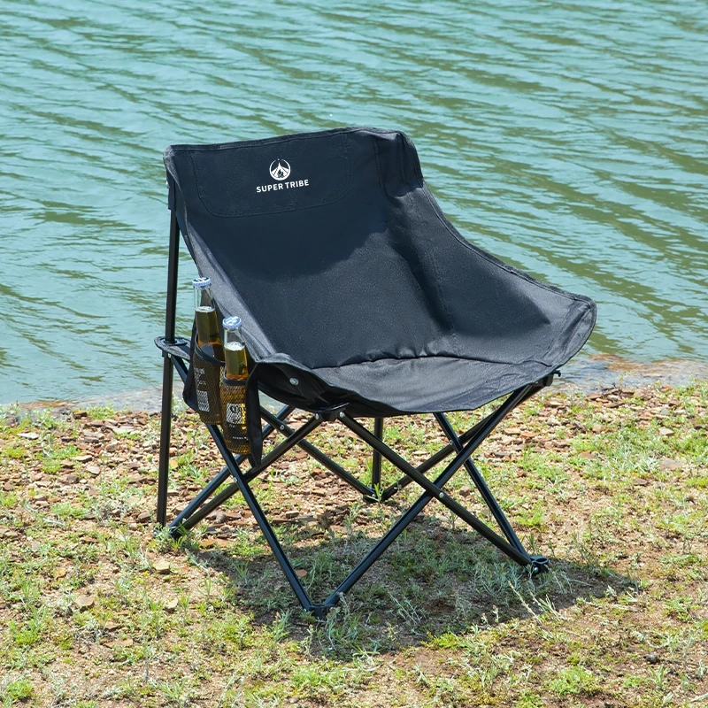 

Portable Aluminum Outdoor Folding Chair Moon Chair For Camping Fishing Art Stool Essential Equipment For Outdoor Activities