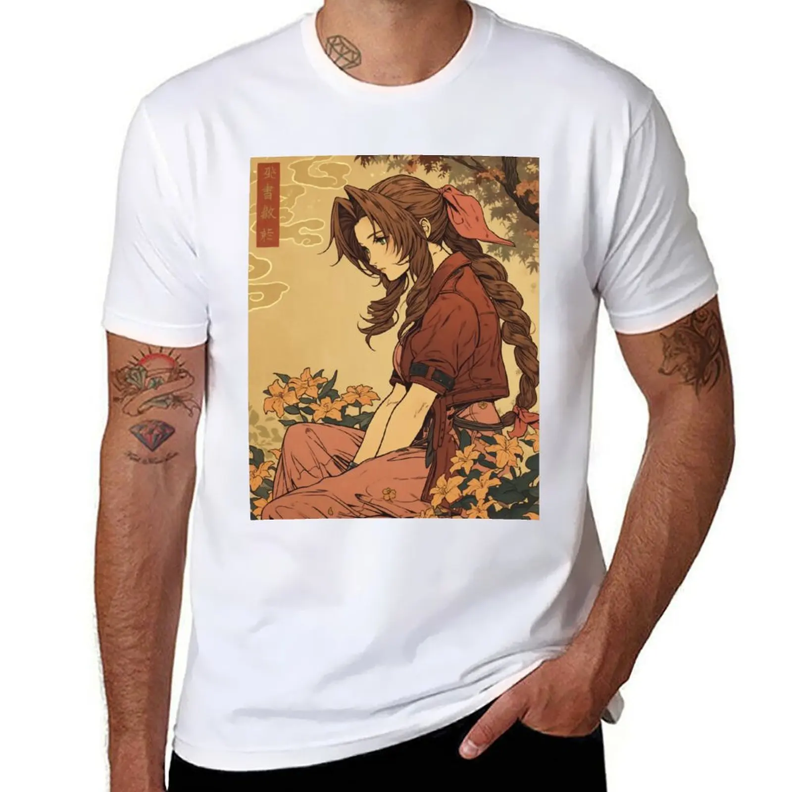 

Traditional Aerith T-Shirt funny t shirts cotton black cotton t-shirt plain for man package T-Shirt