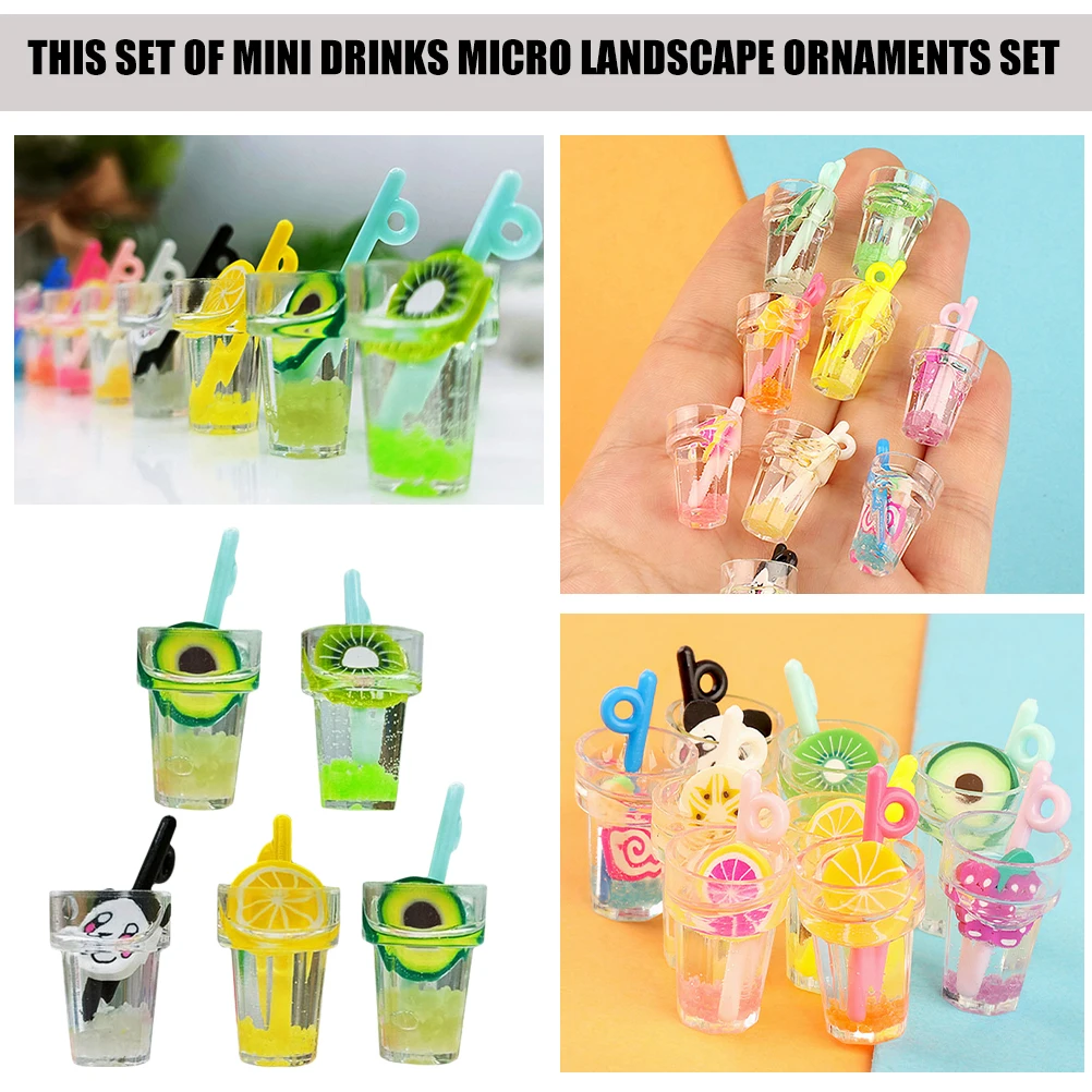 

15 Pcs Simulated Mini Drink Bottle Dollhouse Accessories Beverage Model Miniature Drinks Fake Decorative Plastic Tiny