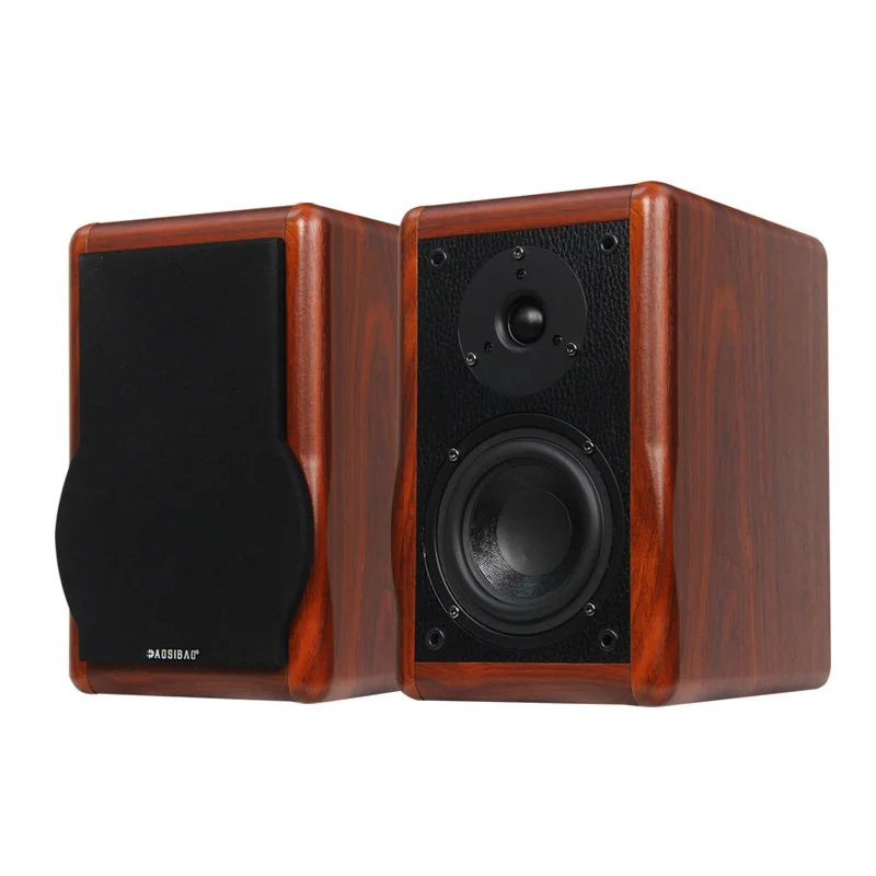 5.5inch 6.5inch HIFI Passive Bookshelf Speakers 200W Power 2 Way Home Audiophile Wooden Passive Speakers Silk Dome Tweeter