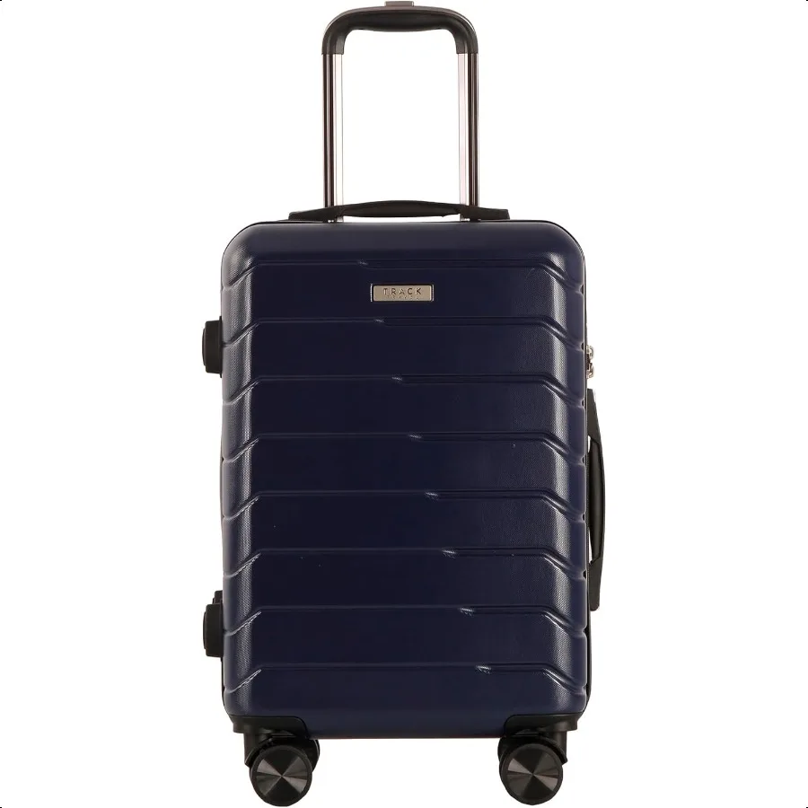 

1 Piece Carry on Lage ABS+PC Hardshell TSA Lock Aluminum Trolley Spinner Wheels Blue 1 Piece
