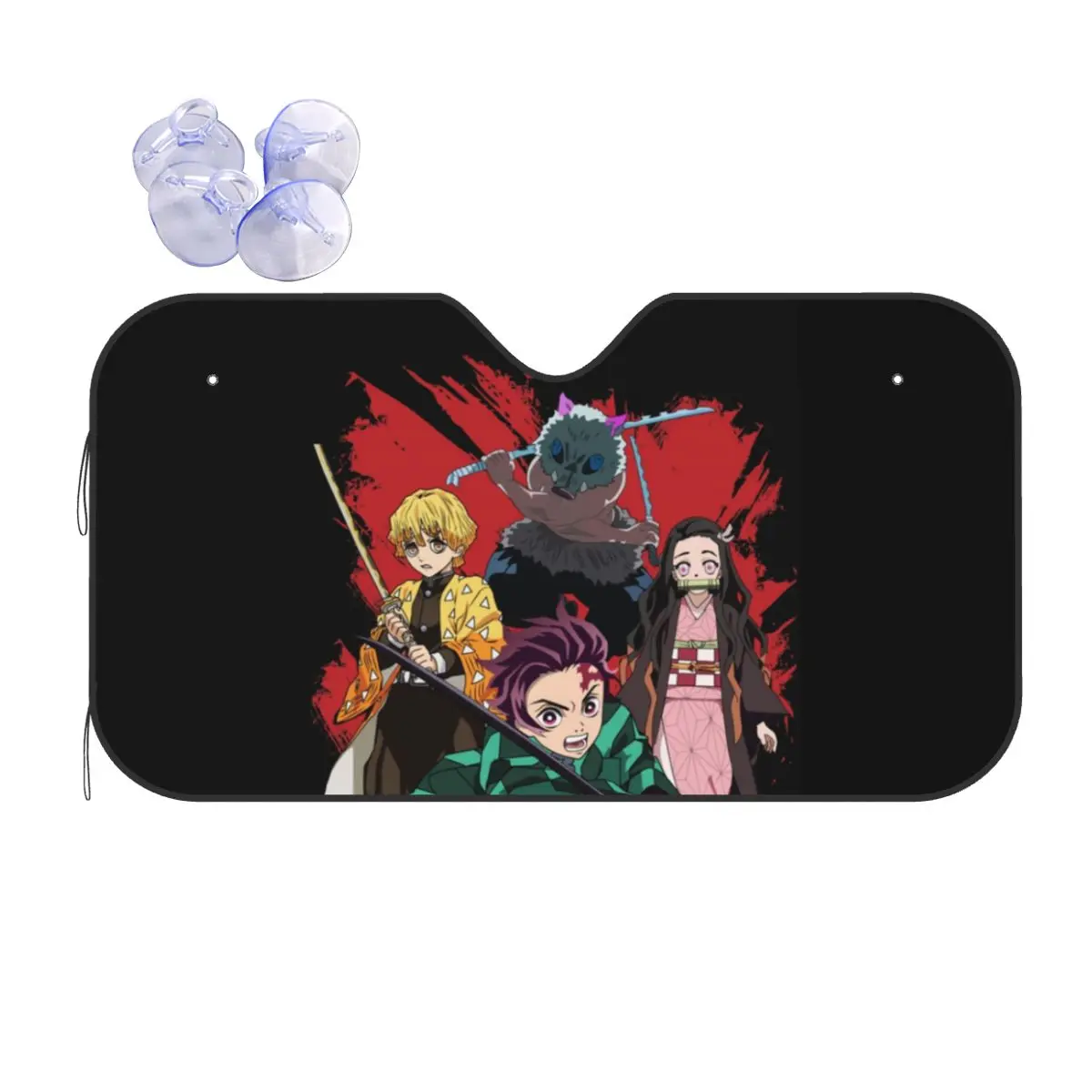 

Kimetsu No Yaiba Demon Slayer Sunshade Windscreen Car Front Windshield Window Sun Visor Accessories Covers
