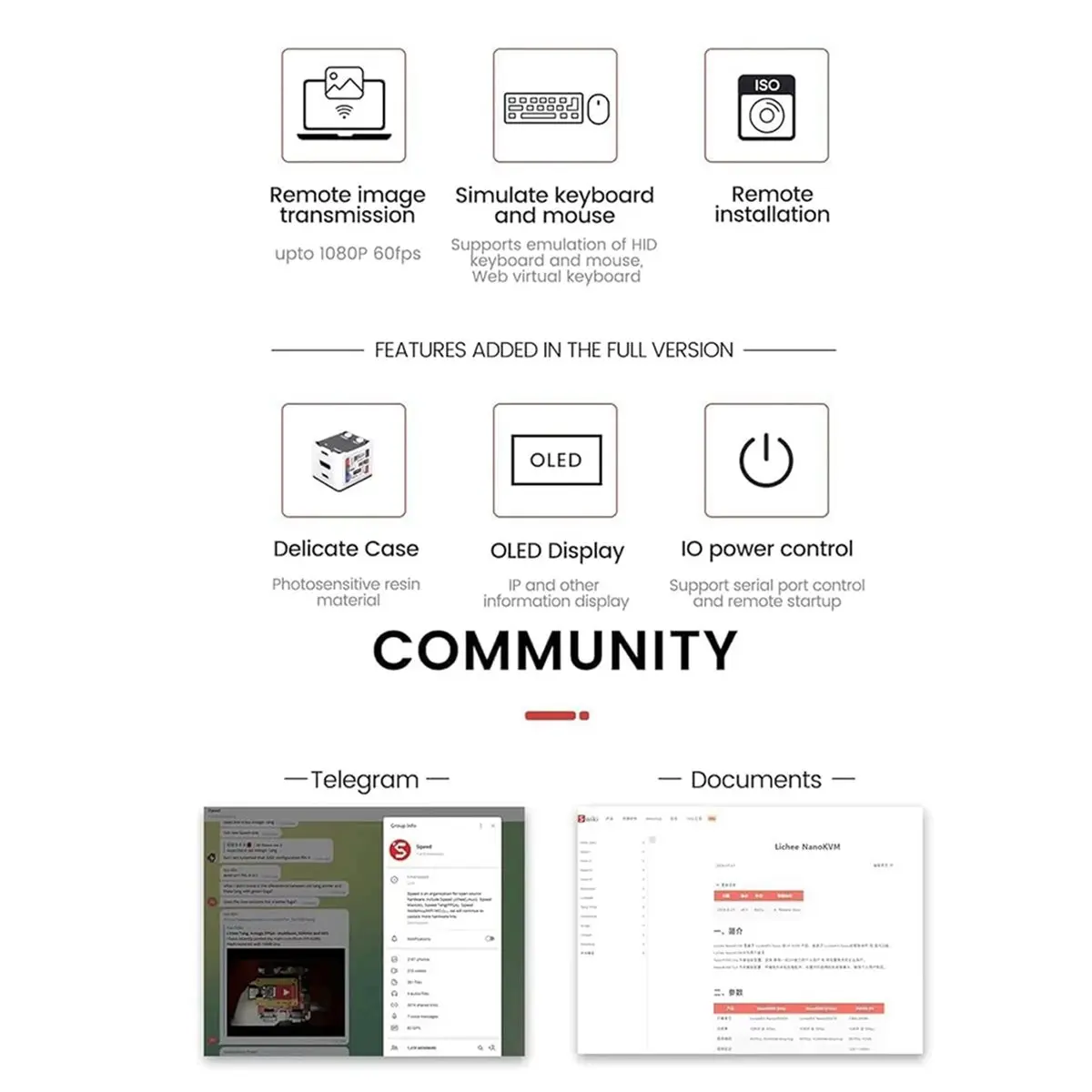 

Y69A NanoKVM IP-KVM Mini Remote Control Operations Maintenance Server, 2Gbit 256MB DDR3 RISC-V Linux Development Board Kit