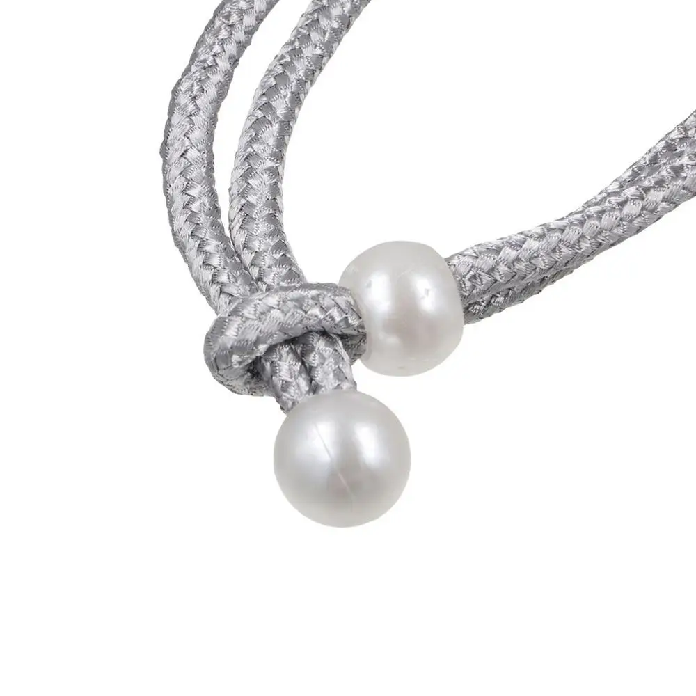 Small Pearl Pearl Curtain Clip With Strap Adjust Length Freely Curtain Holders Exquisite Pull-Out Tie Pearl Rope Home