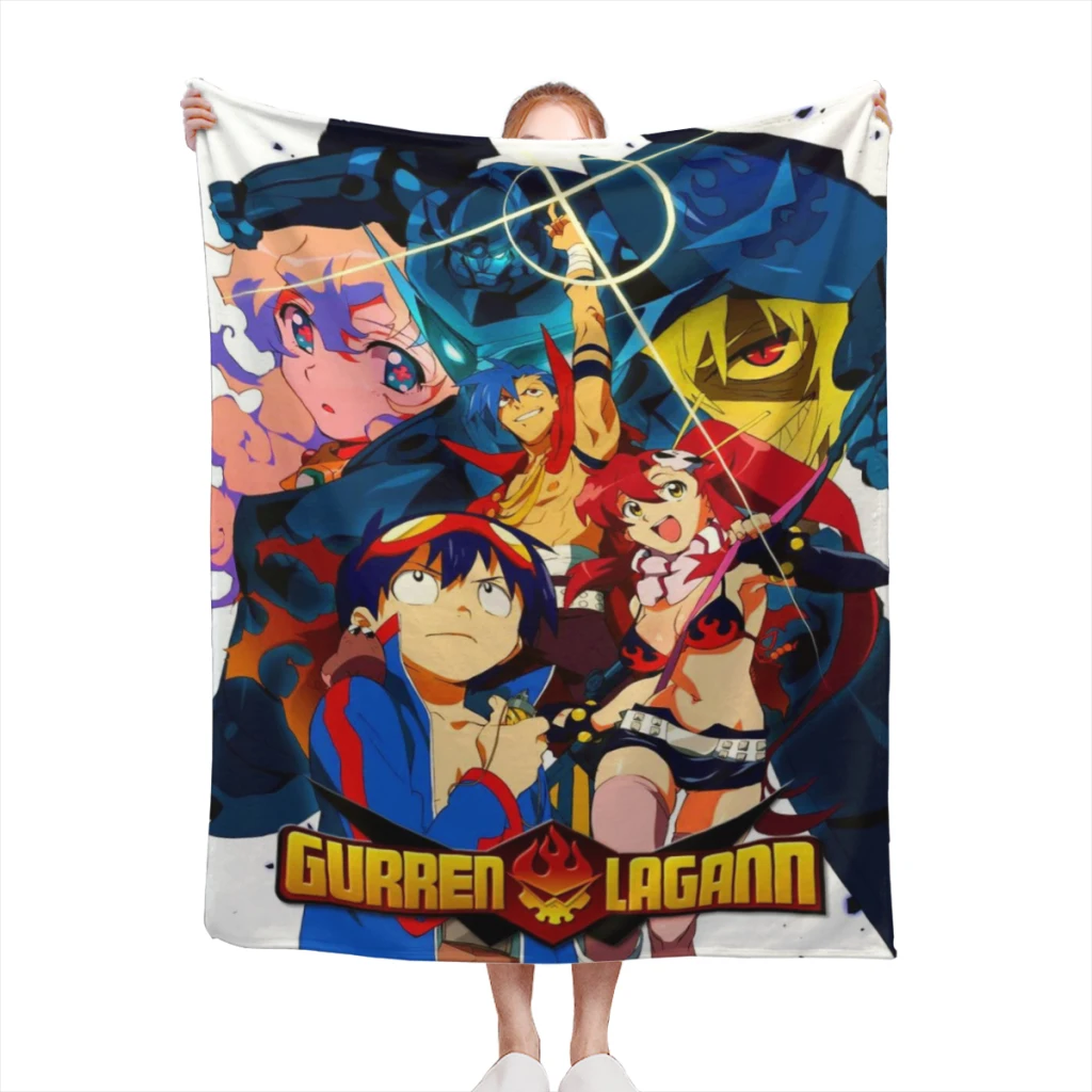 

Tengen Toppa Gurren-Lagann Medium Blanket Fluffy Soft Bedroom Decor Sofa Blankets Comforter Home and Decoration