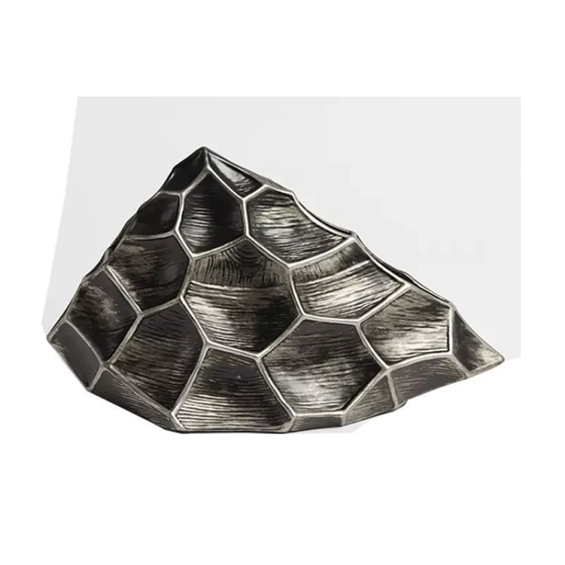 creative living room study flower arrangement niche design sense antique black special-shaped flower ware