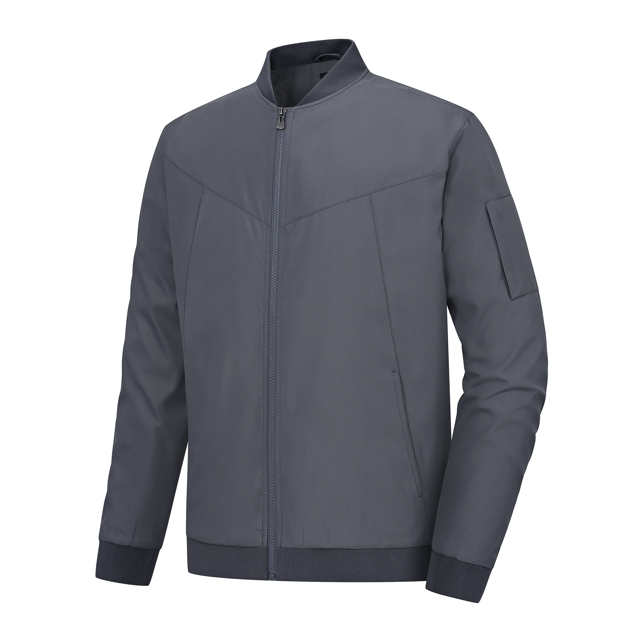 Men's Lightweight Windbreaker Jacket Causal Fashion Stylish BaseBall Coat with Side Inner Pocket for Work Golf Fishing 11