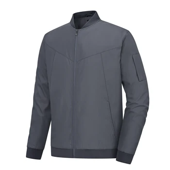 Men's Lightweight Windbreaker Jacket Causal Fashion Stylish BaseBall Coat with Side Inner Pocket for Work Golf Fishing 11