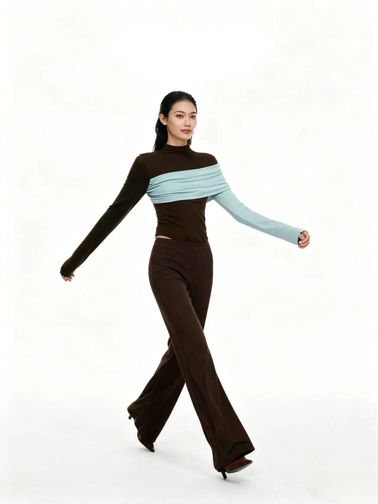 

Sweaters Jumpers Pullovers Womens Long Sleeve Women Top Female Colorblock Street Urban Y2K Harajuku Fashion Culture Trendy Punk