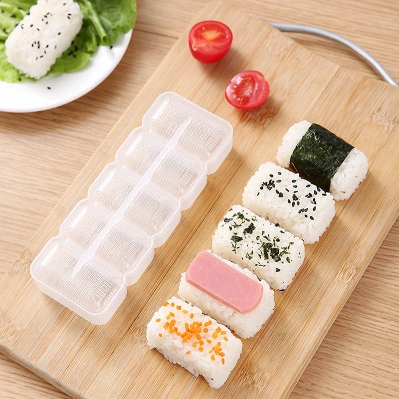 Reisbällchen form Sushi-Form Sushi-Form Reisbällchen Antihaft-Druck Aufbewahrung sbox Lunchbox Bento-Werkzeug DIY Küche