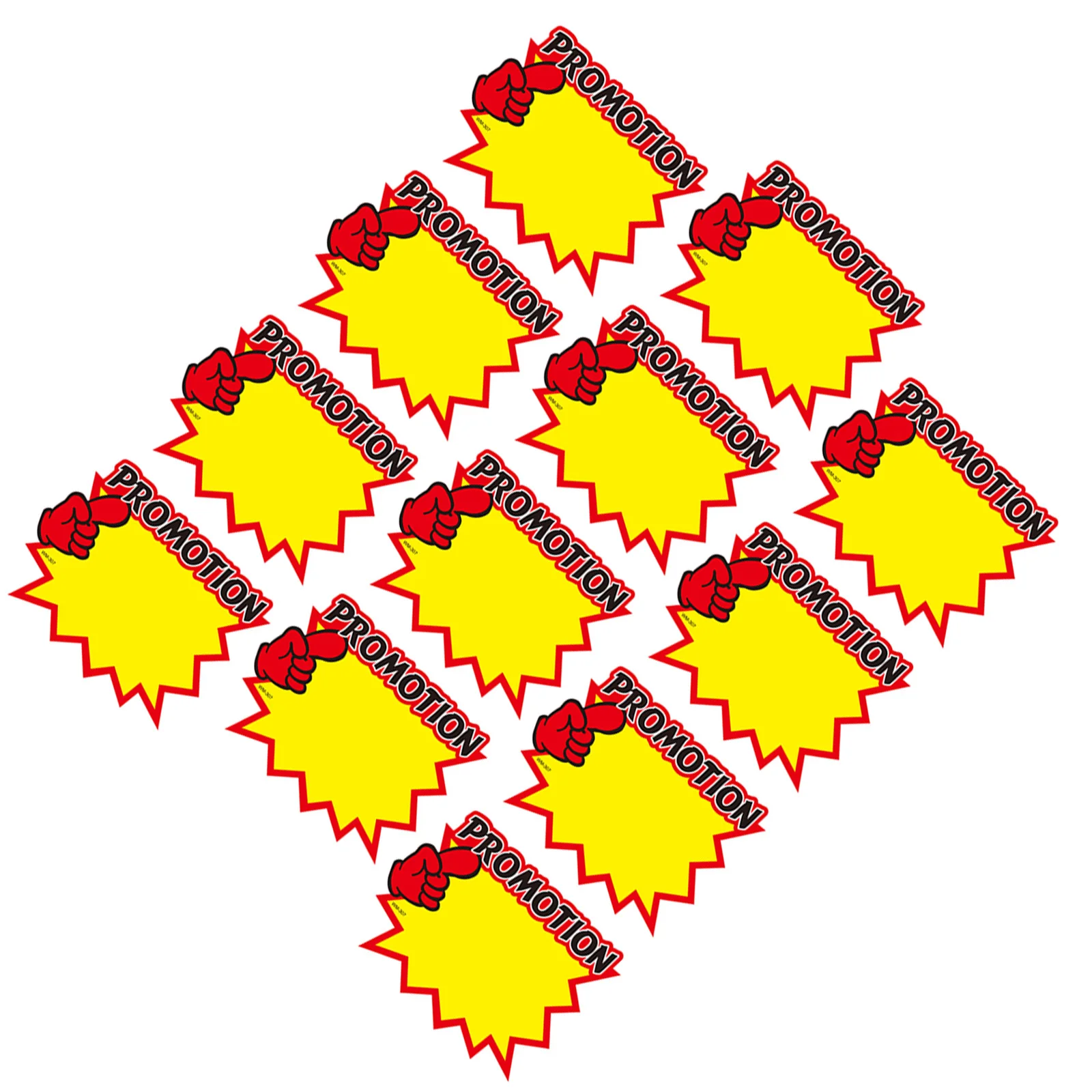 

50Pcs Price Labels Bright Color Advertising Price Signs Promotional Tags for Event Market Use Advertising Tags