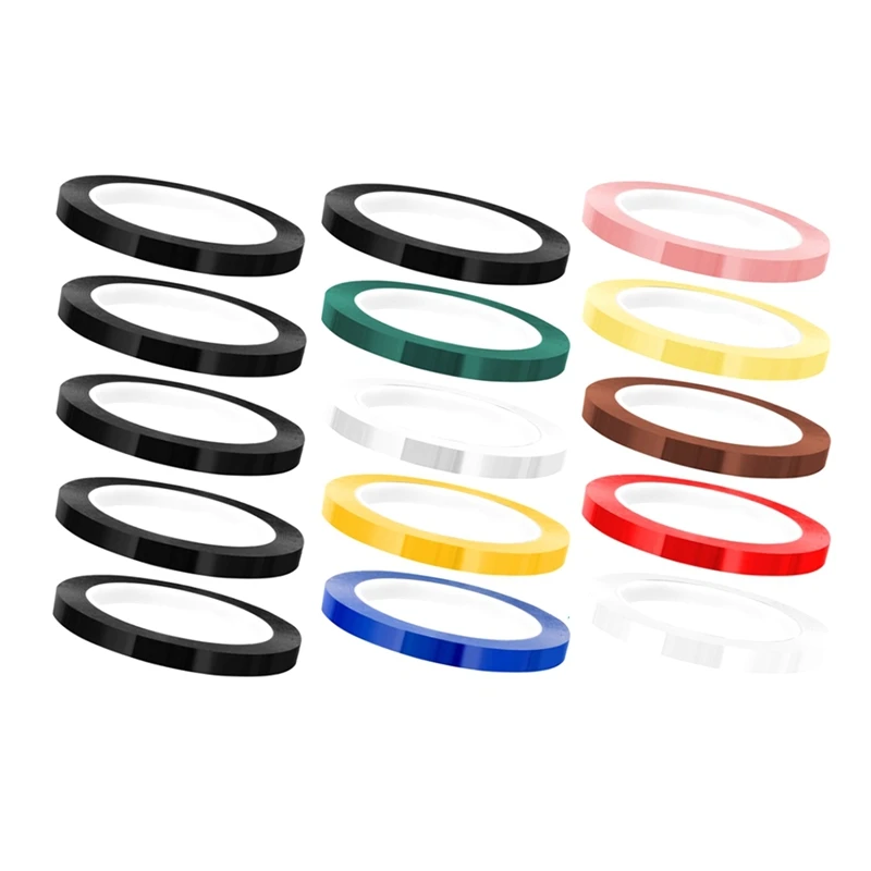 

15 Rolls Autoclave Tape Sterilization Tape Instruments Identification Tape 1/4Inch Width 216Ft Length 10 Colors