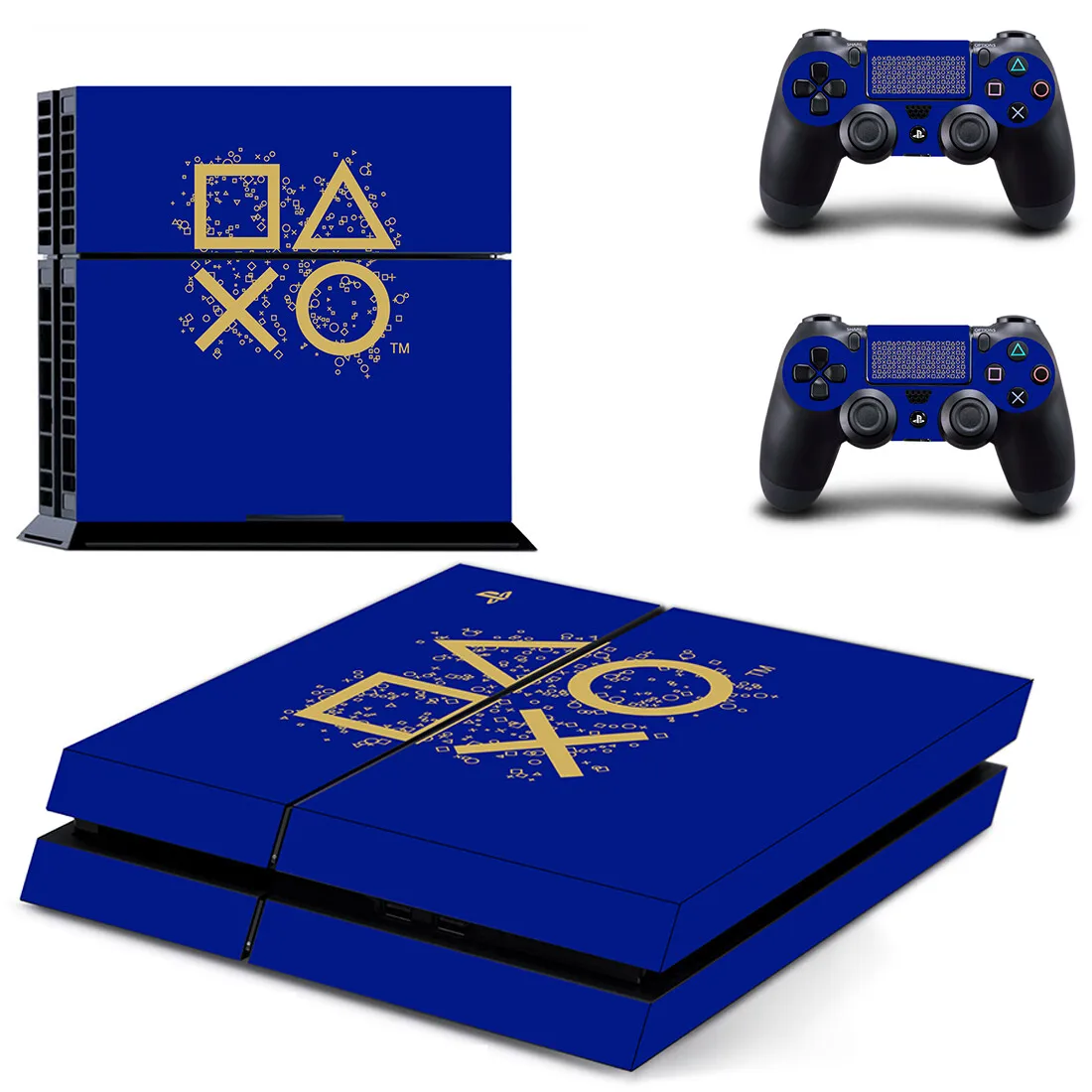 Pure White Symbol Logo Design PS4 Skin Sticker decalcomania Cover per Console e 2 controller PS4 Skin Vinyl