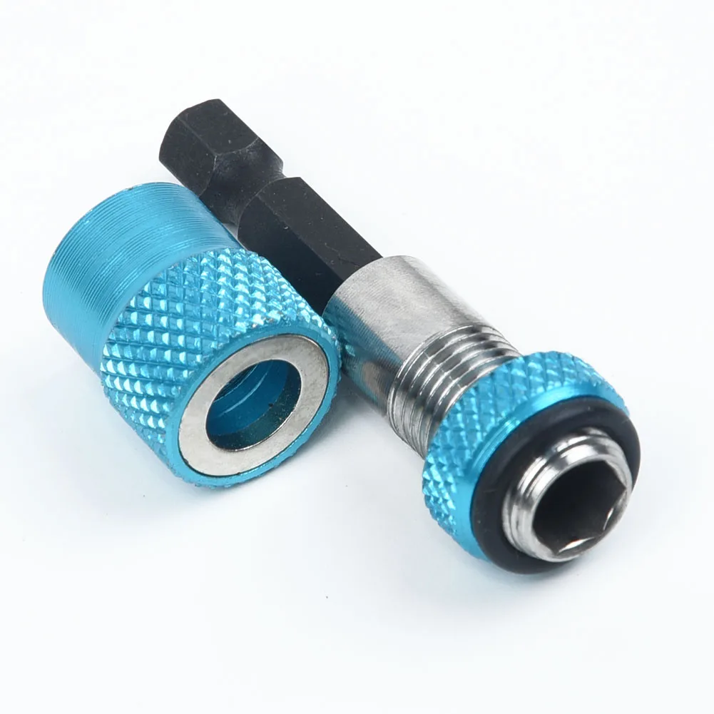 1 pz 60mm Portapunte per vite 1/4\\\\\\\\\\\\\\\\\\\\\\\\\\\\\\\\\\\\\" Portapunte per profondità vite esagonale regolabile Punte blu