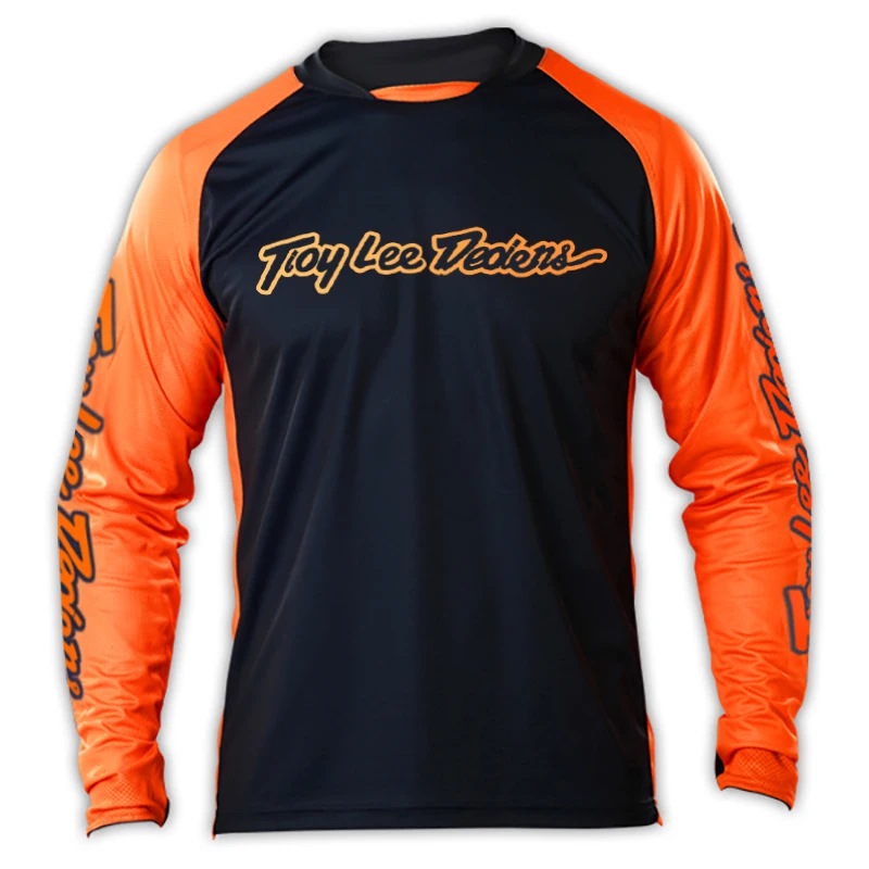free shipping cycling jersey long sleeve enduro motocross jersey mtb downhill mountain bike dh maillot hombre quick dry jersey