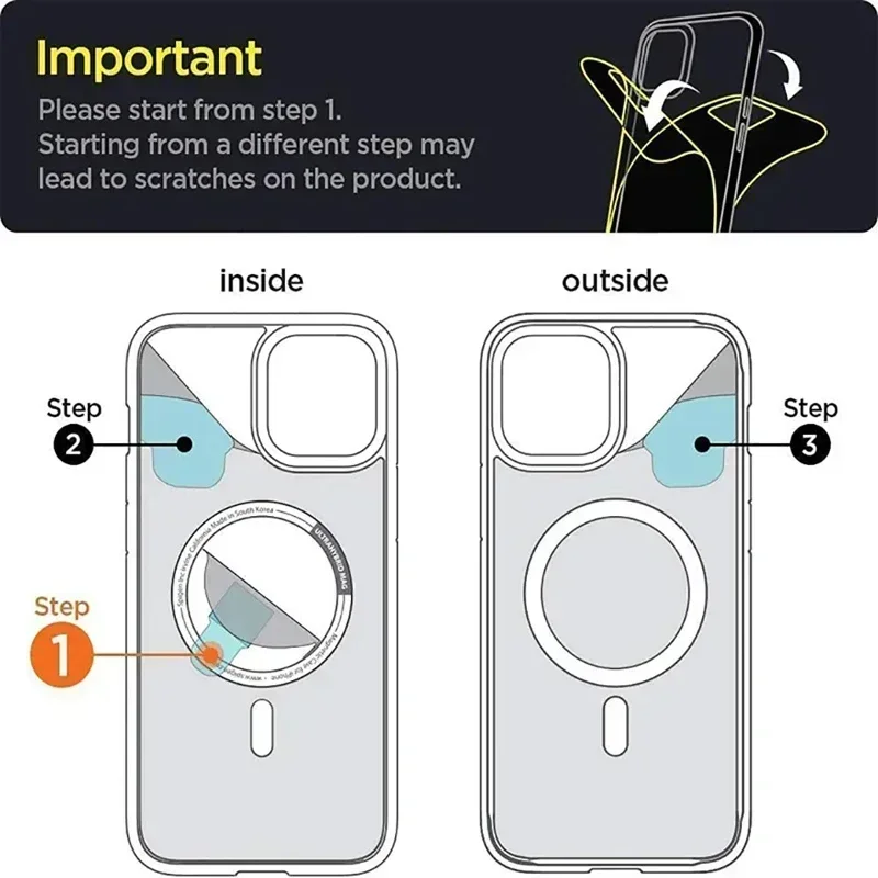 Funda transparente original magnética para iPhone 17 16 15 14 13 12 11 Pro Max Plus Mini Air para Magsafe de silicona transparente 2