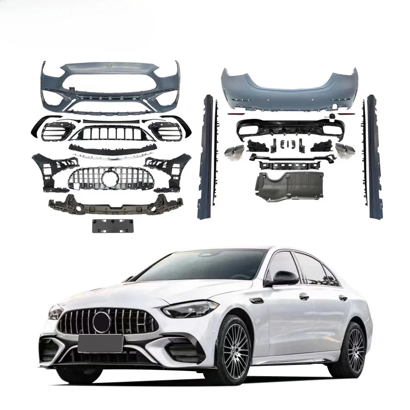 

SAAR In Stock ABS+PP Material Suitable for Mercedes-Benz New C-Class W206 2021+ Upgraded C63 AMG Full Body Kit