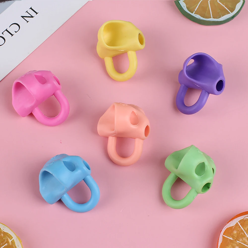 Three Finger Children's Pencil Gripping Corrector Silicone Students Writing Posture Correction Learning Writing Orthotic Device