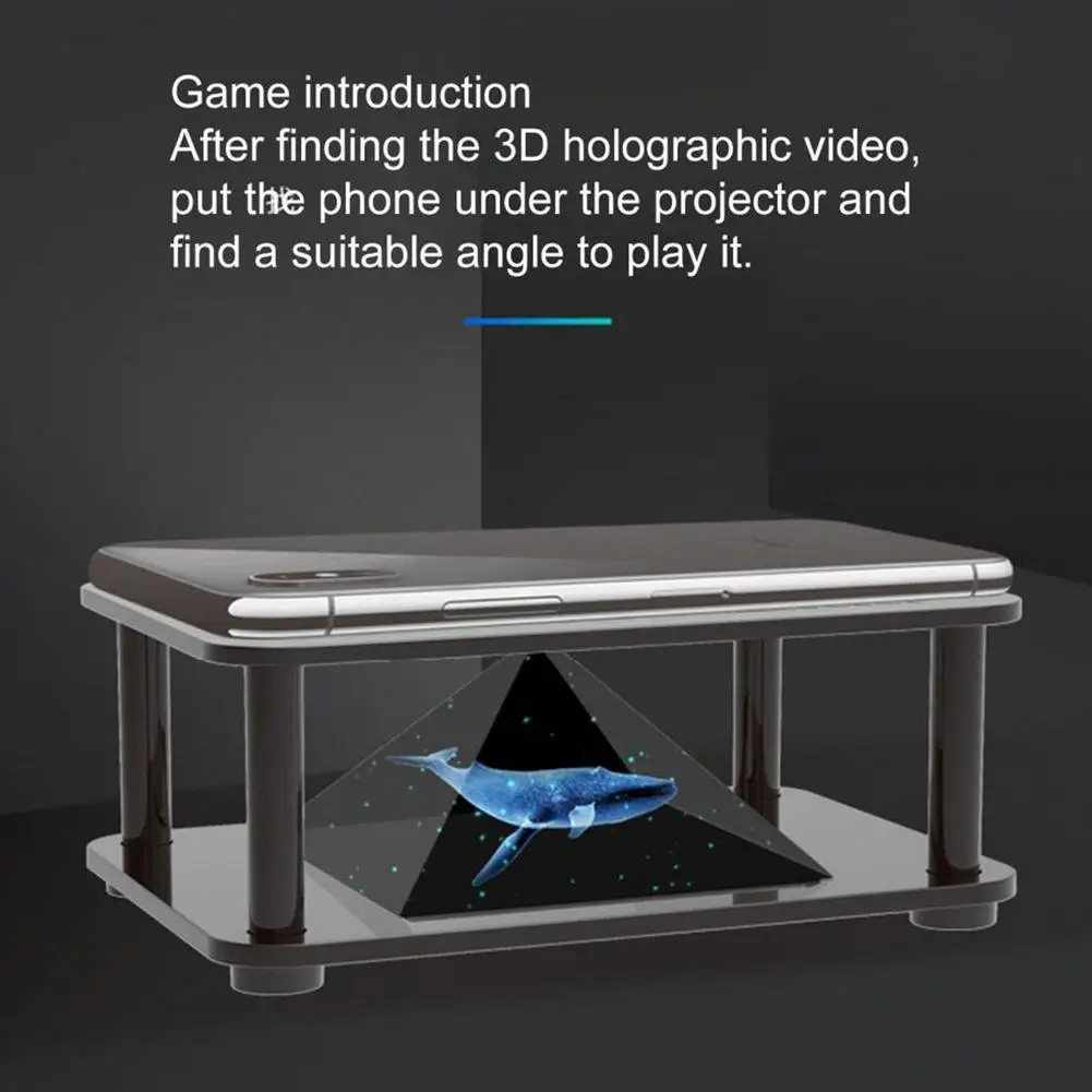 3D Holographic Projection DIY Science Experiment Technology Phone Display Projector Stand Hologram Tecnologia Kids Products M8L9