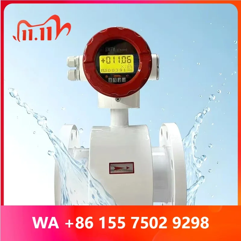 Acid Lohraan Flowmeter and Water Flowmeter Luoyang Factory Electromagnetic Flowmeter DN