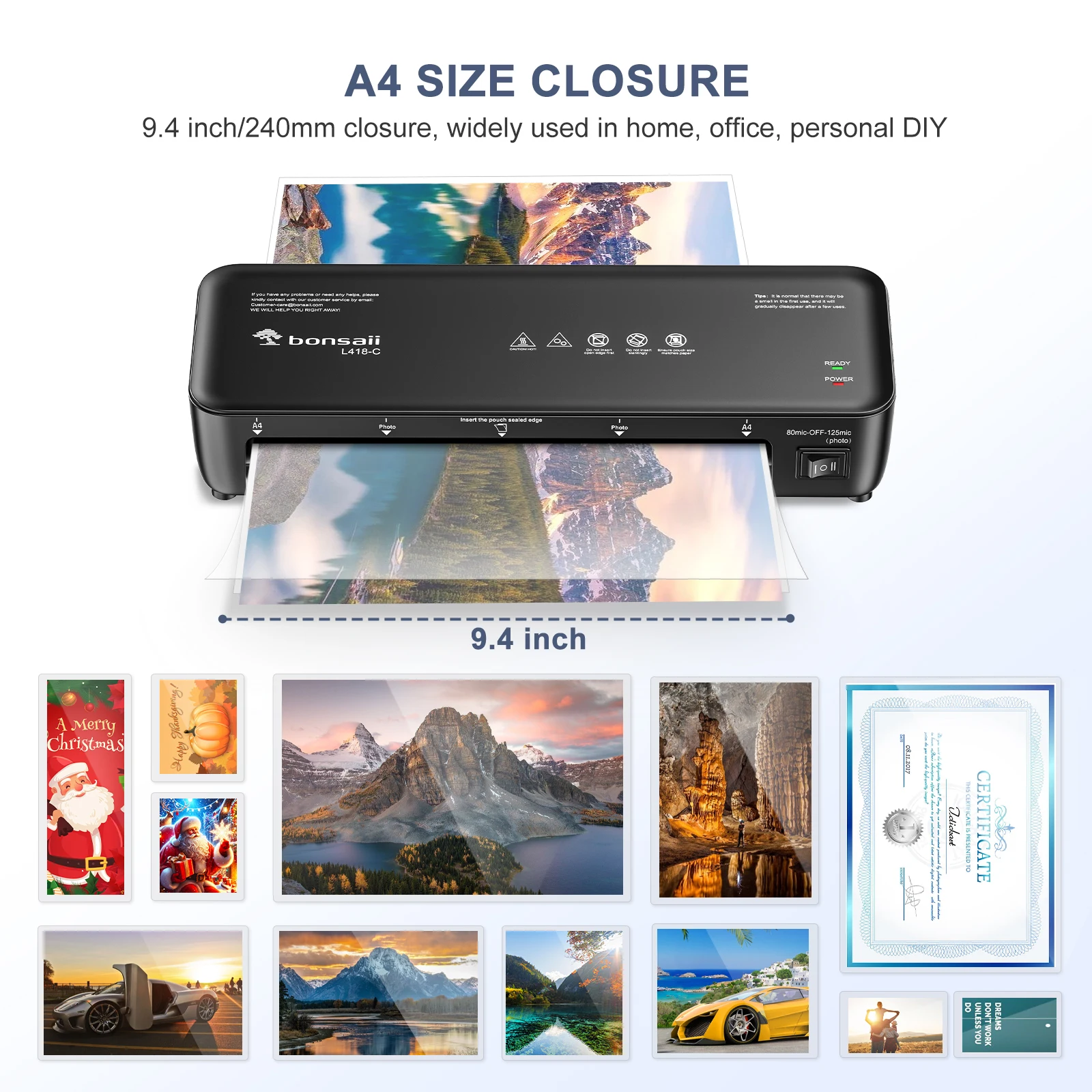 Bonsaii 9-Inch Thermal Laminator: Your Ultimate Home Office Companion thumbnail