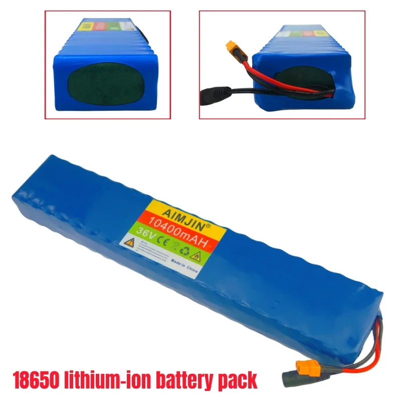 10S4P 36V 10.4Ah 18650 With BMS Li-ion Battery Pack High Power Modified Bicycle Scooter Electric Vehicle Battery