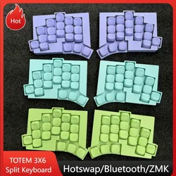 【New Listing】3X6 TOTEM Wireless Split Keyboard ZMK Custom Kailh Choc V1 Hot Swap Bluetooth/Wired Low Profile Keyboard Ergonomics